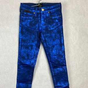 Vivienne Westwood x Lee Anglomania metallic jeans